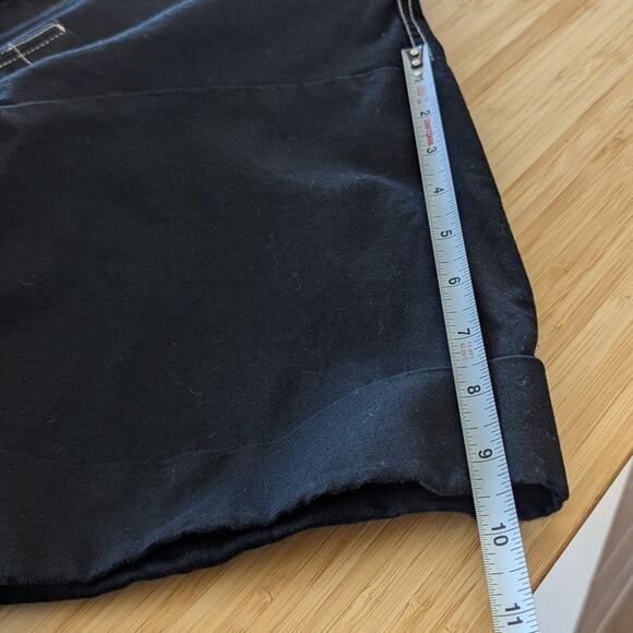 & Other Stories Black Cotton/Linen Topstitched Utility Shirt Mini Dress, size 10 - Picture 8 of 10